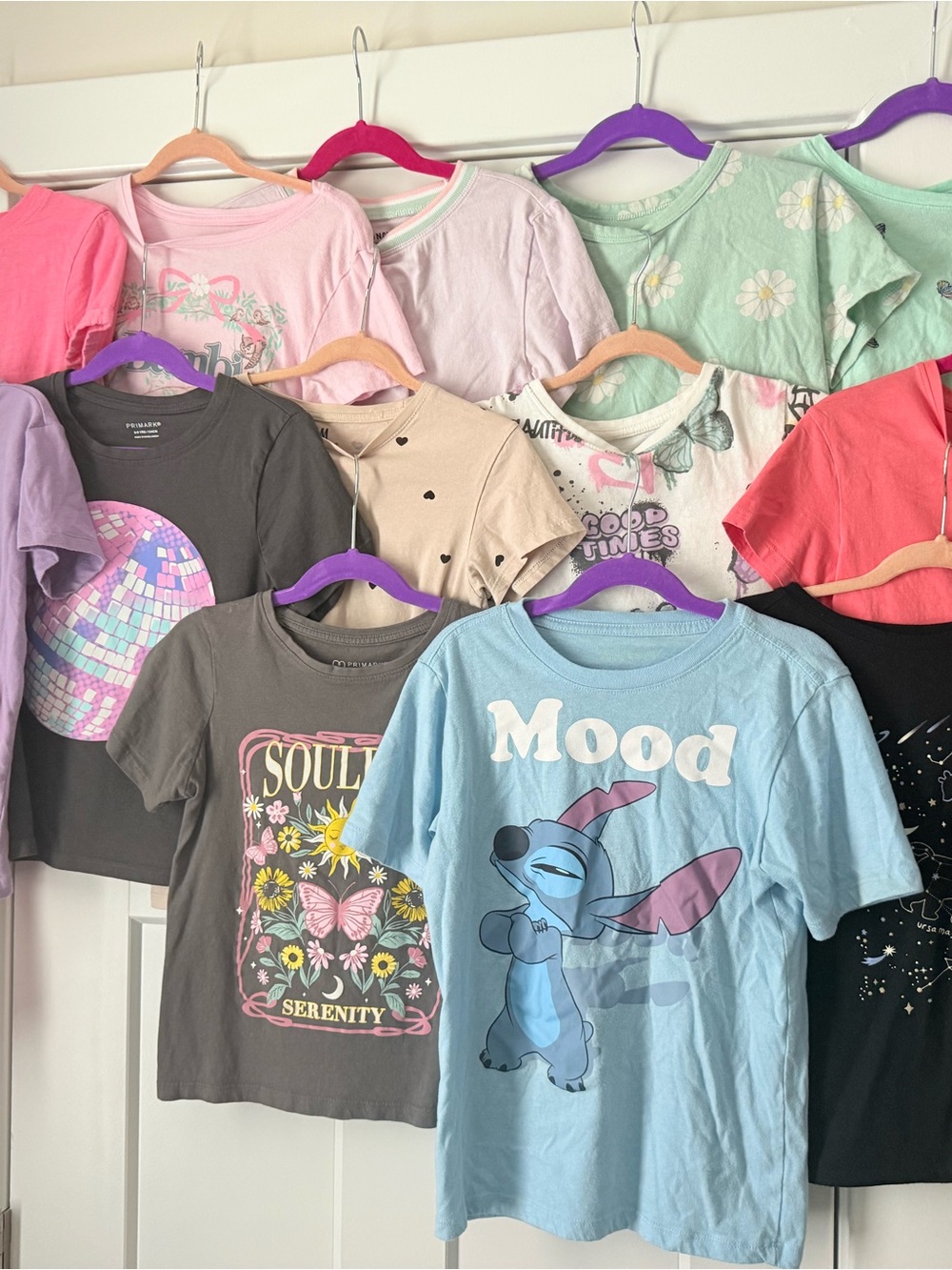 Disney Light Blue Stitch 'Mood' Kids Pajama Top